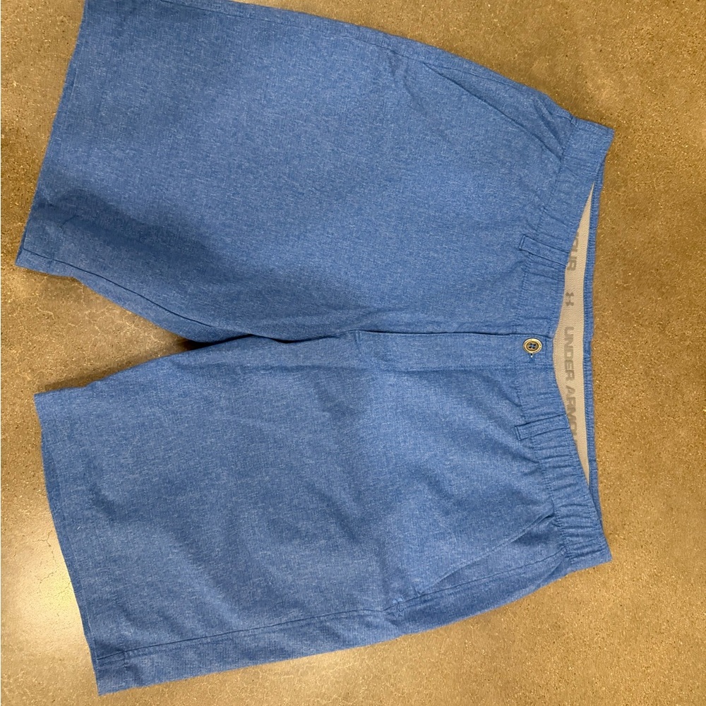 Under Armour Heathered Blue Athletic Shorts